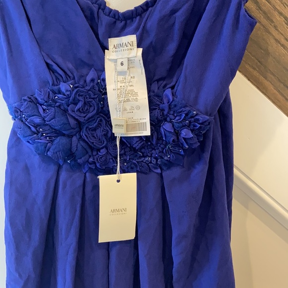 Armani collezioni cobalt blue embellished dress - Picture 5 of 8